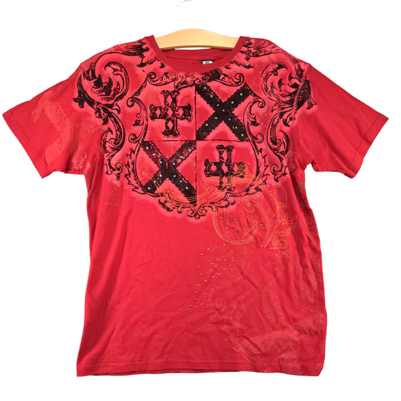Authentic Tradition Men's Graphic Tee Red XL Short Sleeve Crew Neck Cotton - Picture 1 of 12
